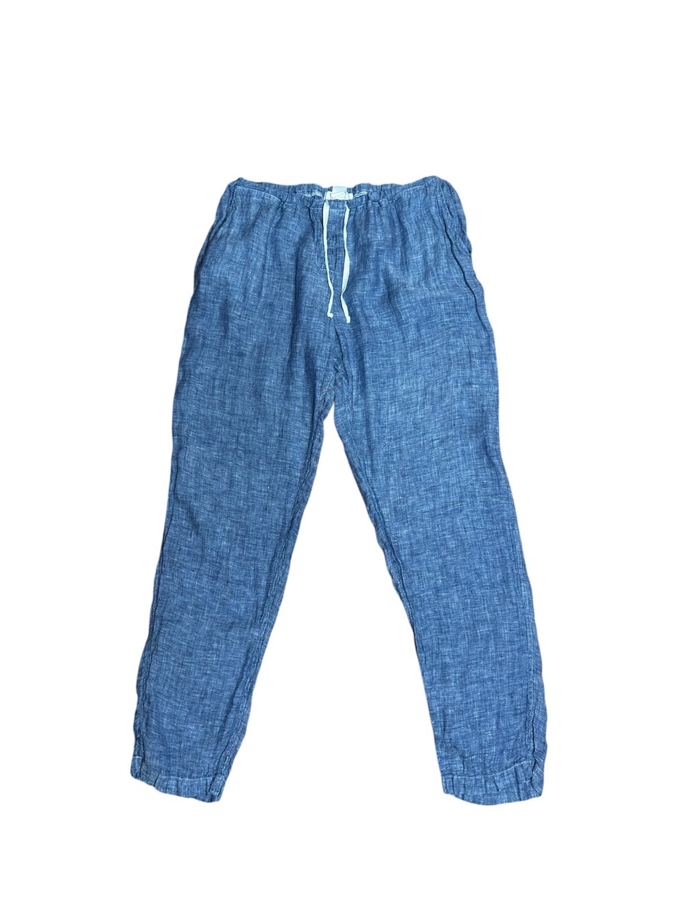 CP Shades 100% Linen Drawstring Pants Blue Chambray Size Large L USA⁠